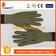 13 Gague Bamboo Green Nylon Polyester Safety Gloves